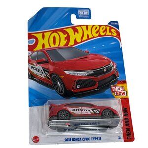 Hot Wheels 2018 Honda Civic Type R Red HW Then and Now 3/10 137/365 1:64
